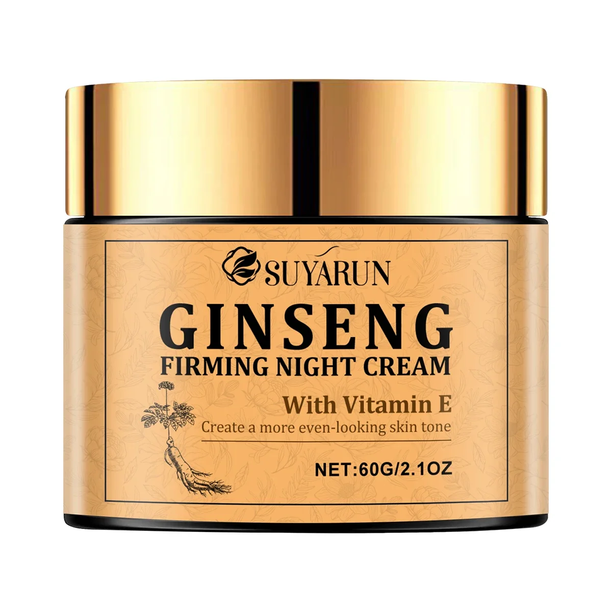 Smooth Ginseng Night Cream Moisturizing Nutritious .Skin Care Product for Evening Use. Organic