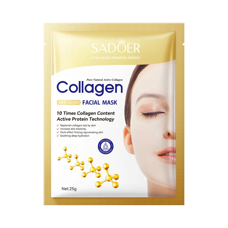 Smooth 10PCS Collagen Facial Mask Skin Moisturizing SkinCare Cosmetics Quality