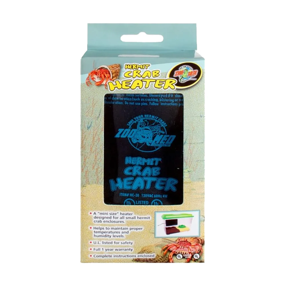 Carefully Designed Zoo Med Hermit Crab Heater UL Listed 4W Enhanced
