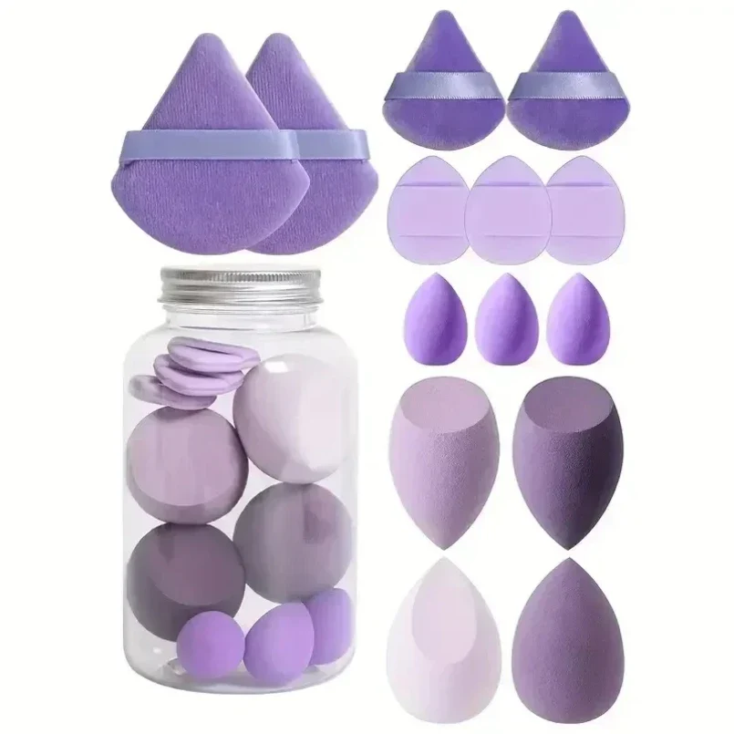 Reliable 12 14Pcs Makeup Sponge Cosmetic Puff Foundation Sponges Blender Beauty Egg Powder Puffs Make Up Accessories Women Makeup Tools Reusable