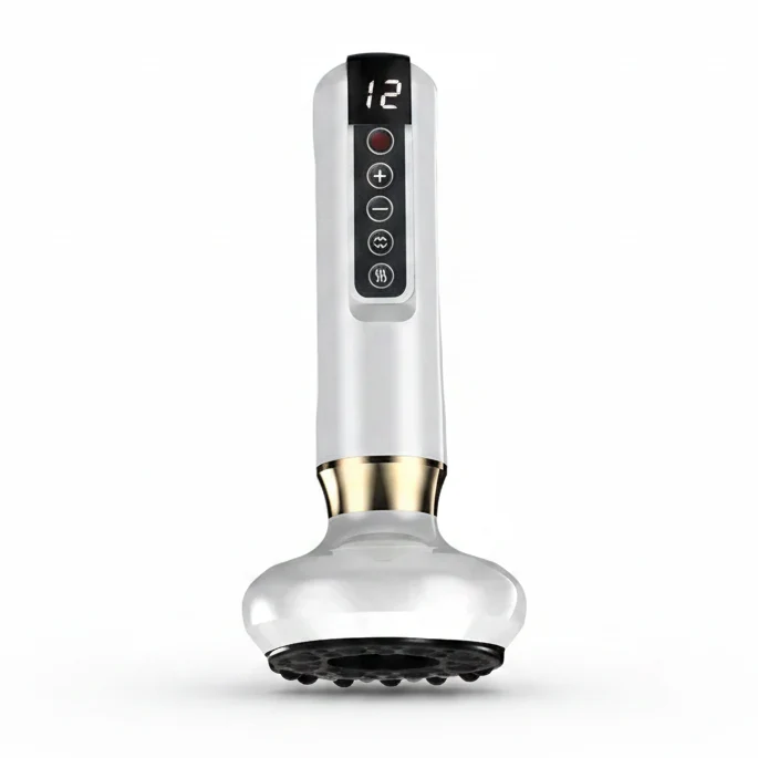 Secure Tricolor Electric Massager GuaSha Anti Cellulite Vacuum Suction Cup Beauty Health Scraping Infrared Heat Slimming Massage Thera Verified