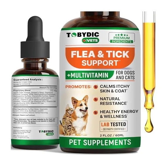 Convenient Flea Tick Prevention Support - Oral Flea Natural Control Treatment Green