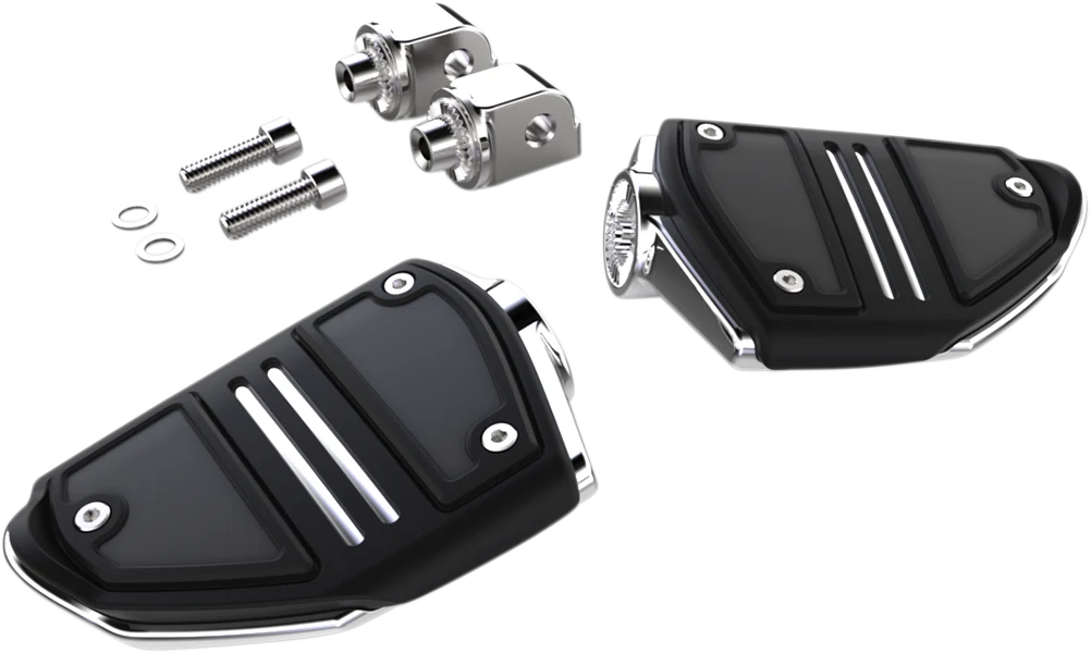 Sustainable Ciro Twin Rail Footpeg - With Mount - Chrome - Softail 61406 Certified