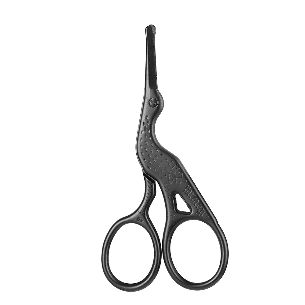 Reliable Facial Hair Scissors Rounded Professional Stainless Steel Mustache Nose Hair Beard Eyebrows Eyelashes Trimming Clippers Artisan
