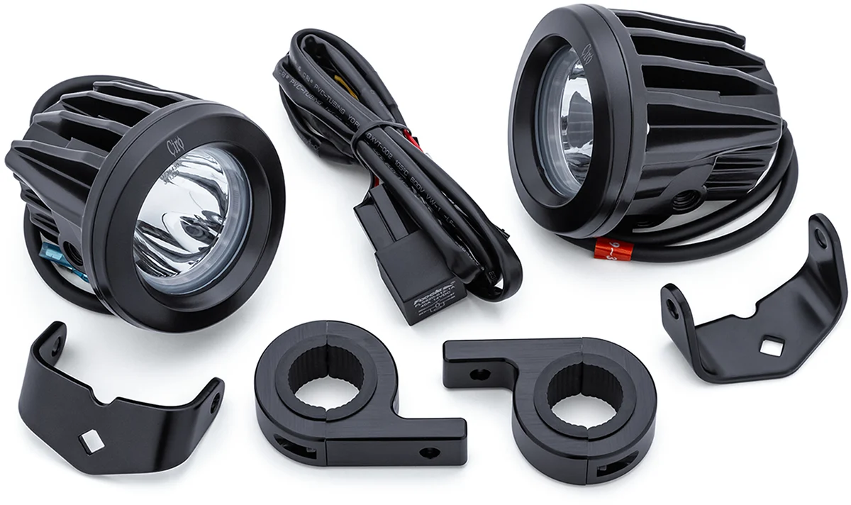 Superior Ciro Spotlight w Engine Guard Mount - Black 45019 Crafted