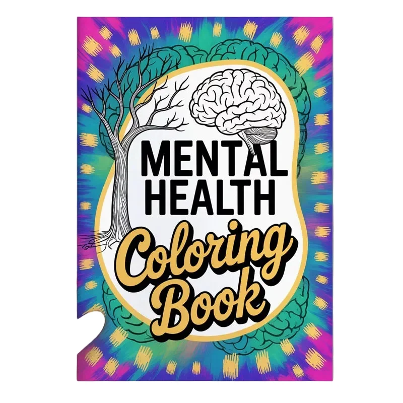 Unique Mental Health Calming Coloring Book for Anxiety Relief Mindfulness – Self-Care Art Therapy Consistent