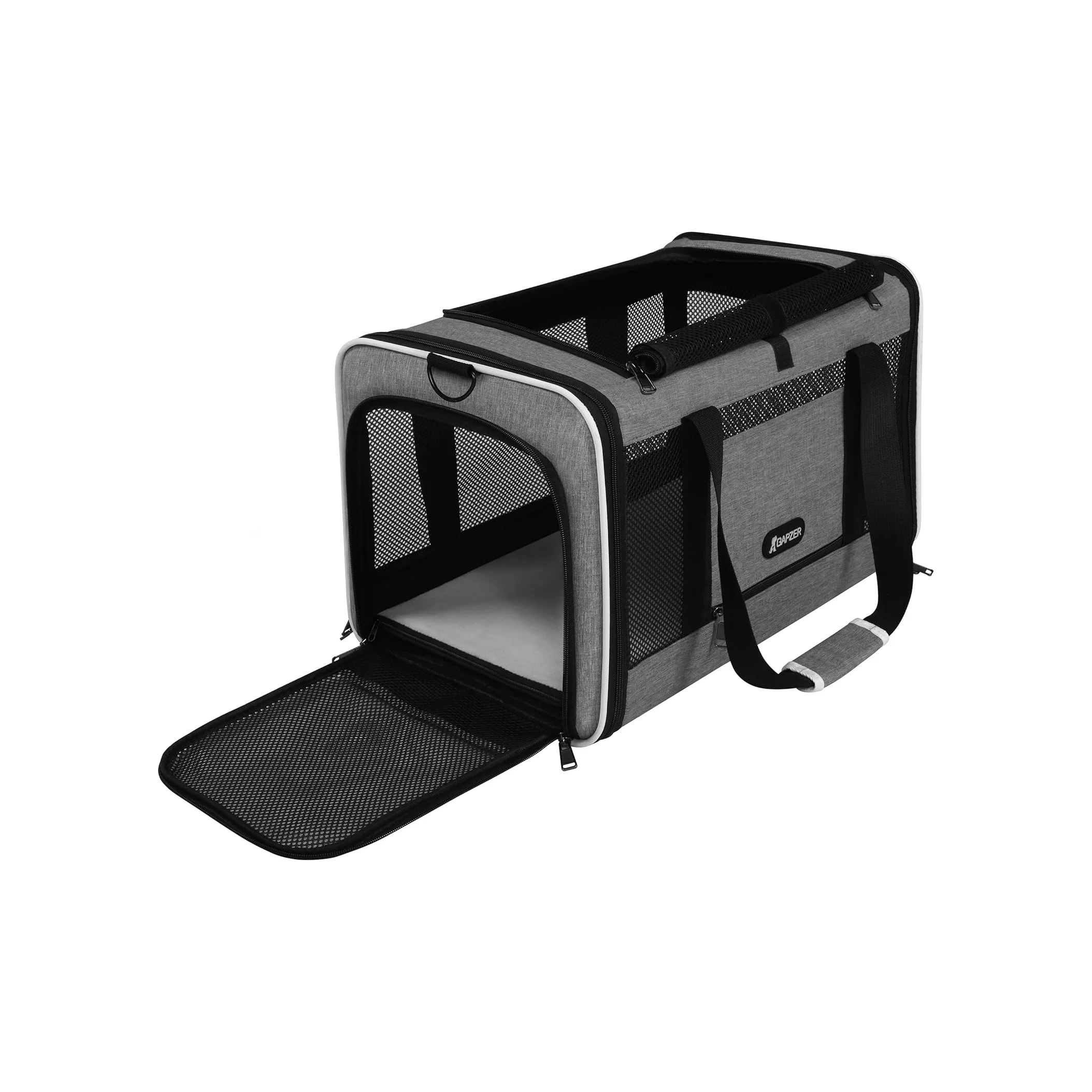 Specialty Cat Carrier 18x11x11 Top Load Soft Pet Travel Bag Over 15 lbs Collaps Refined