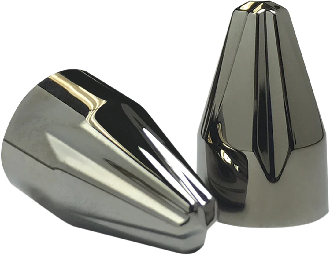 World-Class Ciro Fluted Caps - 1 4 - Black Chrome 70017 Recyclable