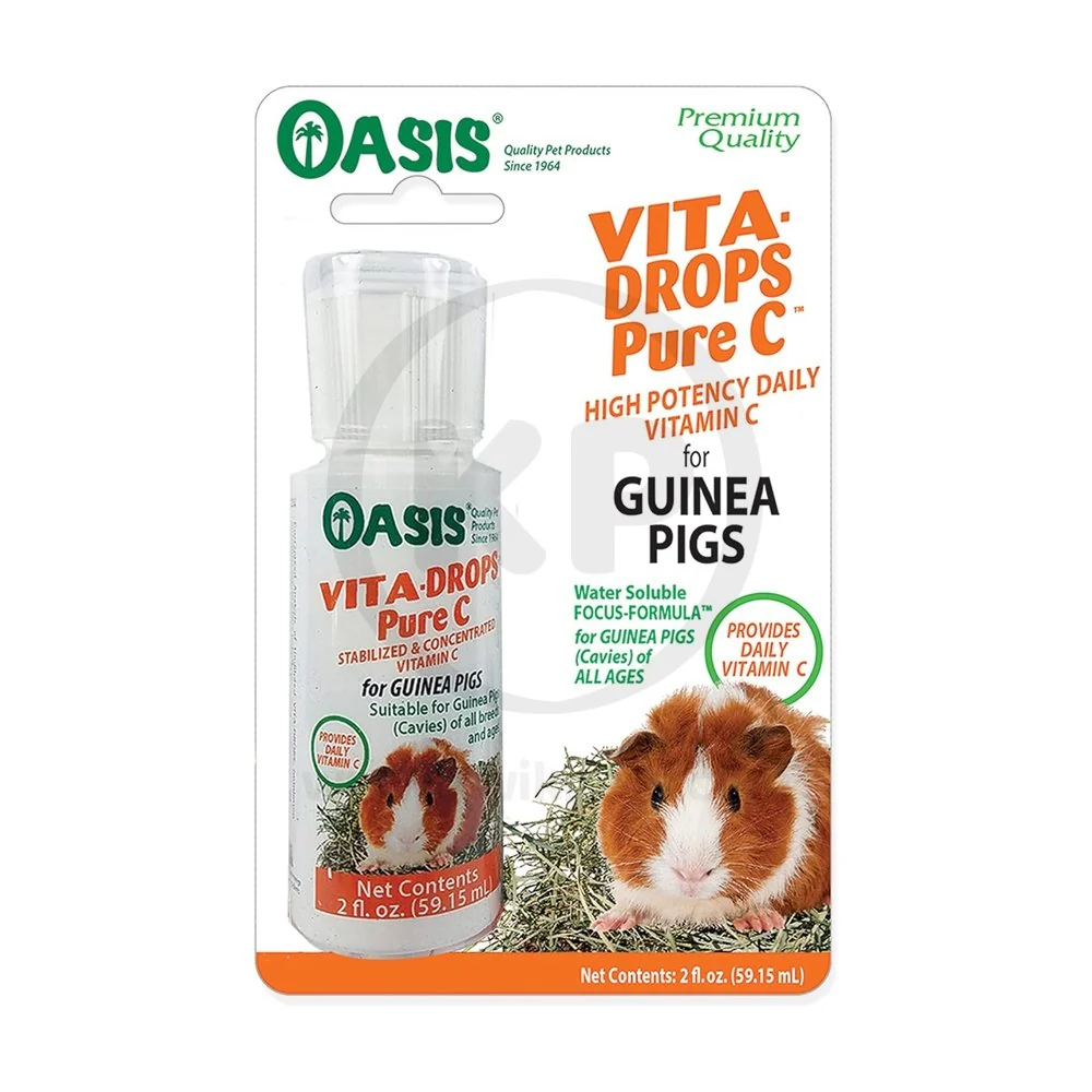 Dependable Oasis Vita-Drops Pure Vitamin C Supplement for Guinea Pigs 2-oz Trusted