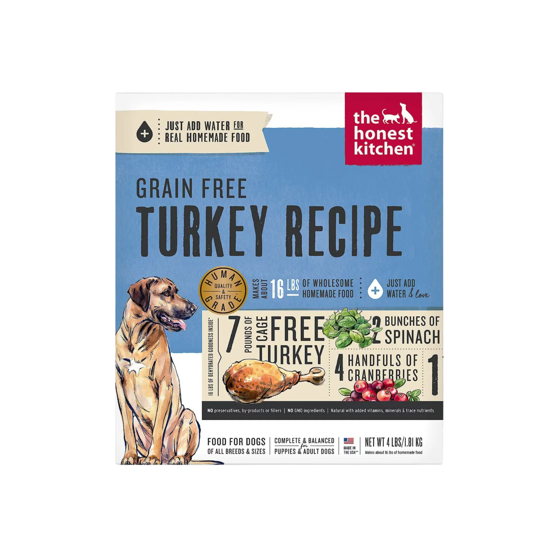 Convenient The Honest Kitchen Dehydrated Grain Turkey Dog Food Functional