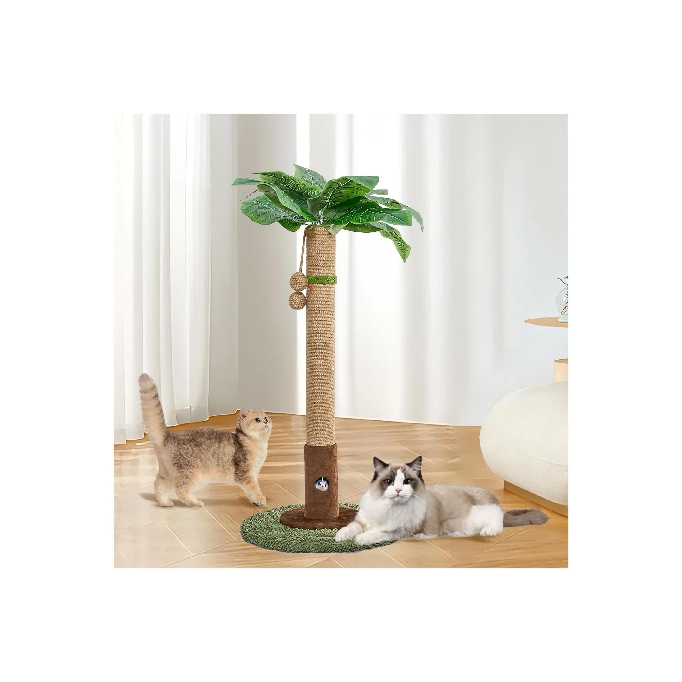 Verified Cat Scratching Post for Indoor Cats and Kitten - 35.43 Tall Cat Scrat Prestigious