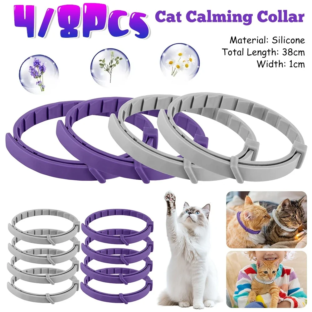 Elegant Pet Calming Collar For Cats Dogs Adjustable Anxiety Pheromone Reducing Quality