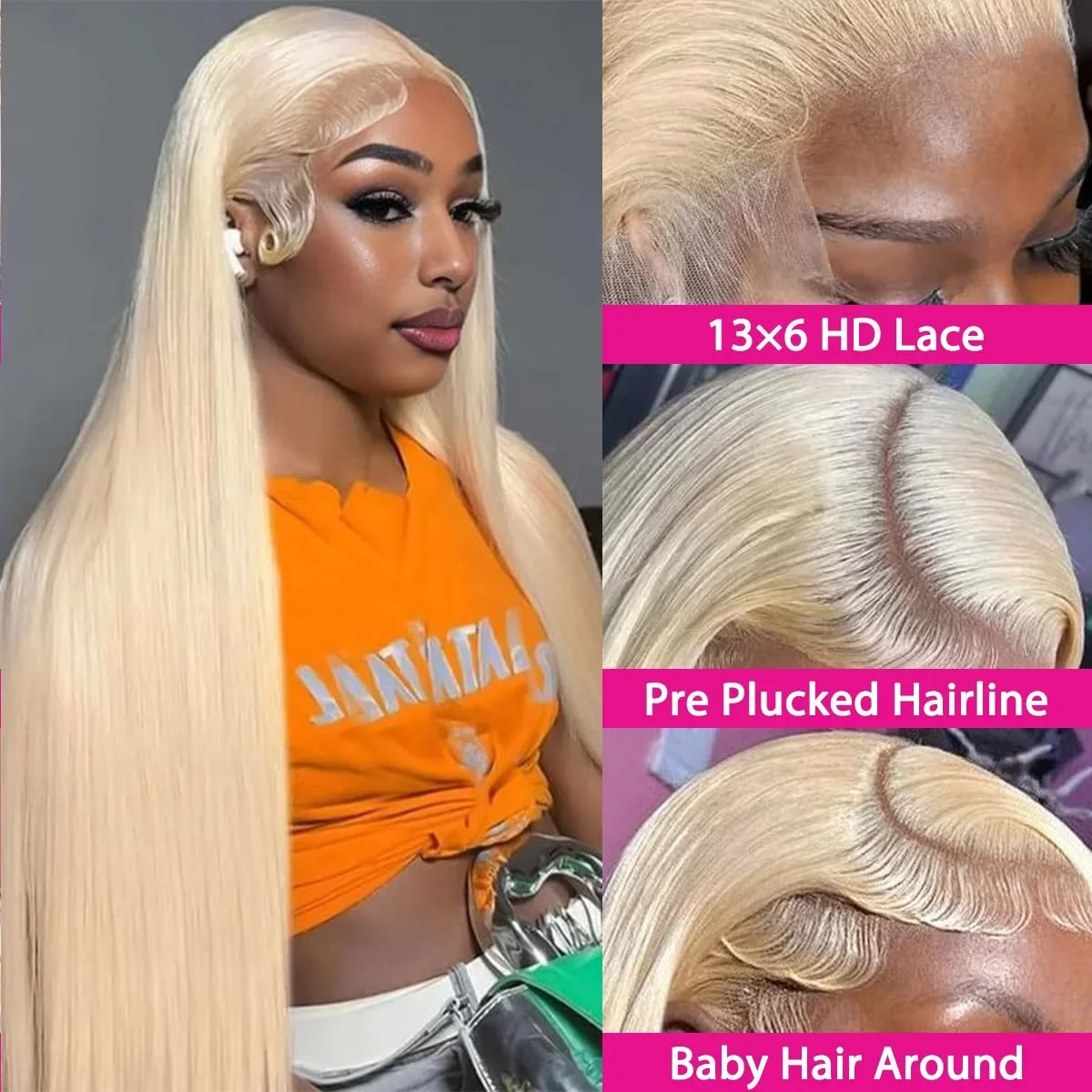 Artisan 13x4 13x6 HD Transparent 613 Honey Blonde Lace Front Human Hair Wigs Raw Brazilian Straight Lace Frontal Wig Remy Human Hair Enhanced