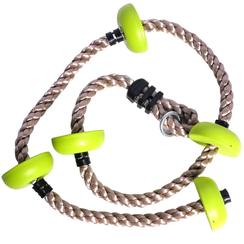 Reusable Kids Climbing Ropes Children Swing Disc Climbing Plastic Rope Kids Playground Equipment Outdoor Indoor Swing Fun Fitness Toys Elegant
