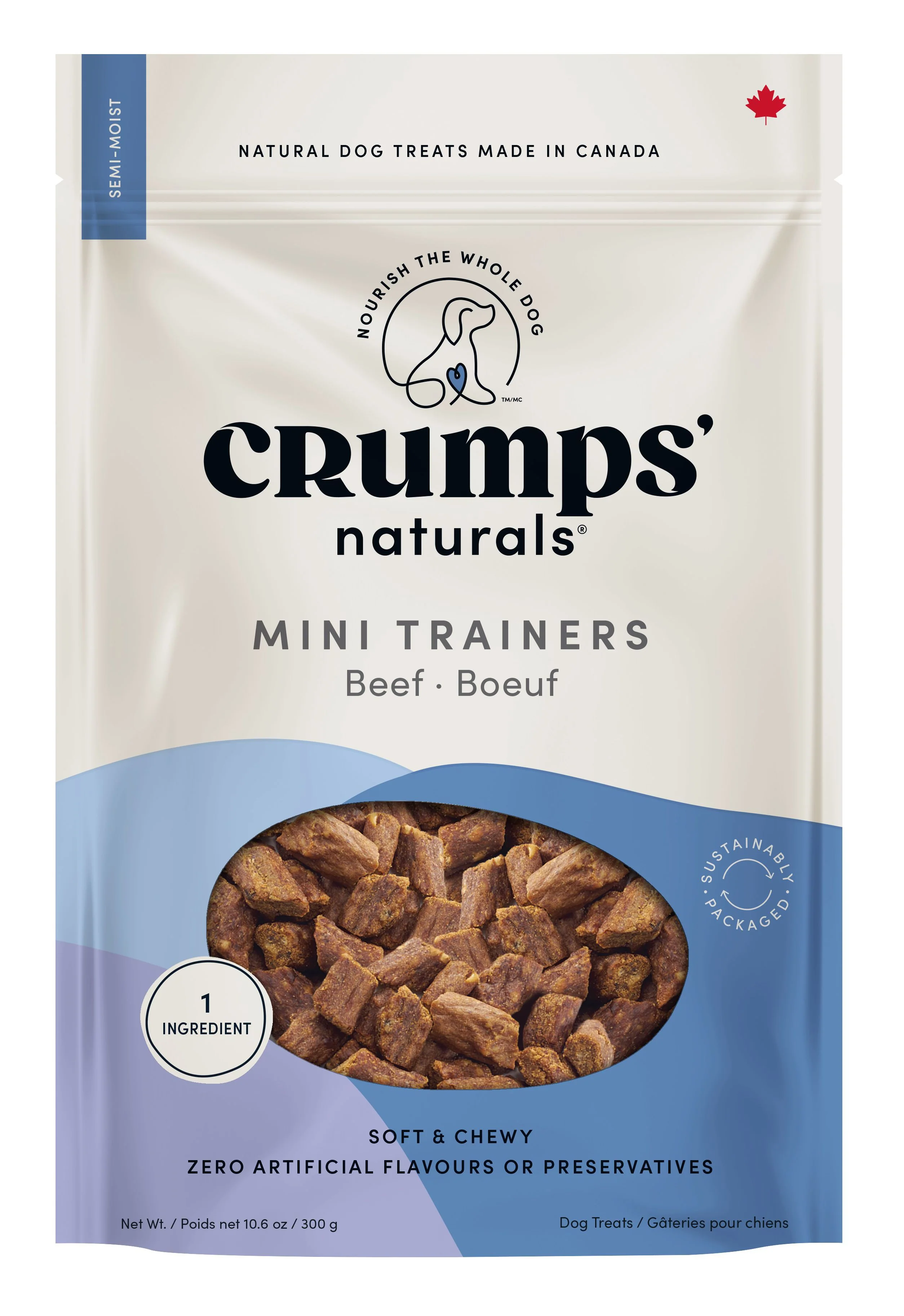 High-Grade Crumps Naturals Semi Moist Beef Mini Trainers Crumps Naturals Semi Moist Beef Mini Trainers Excellent