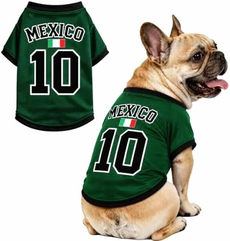 Verified Pet Jersey Dog Soccer Jersey Breathable Clothes Stretchable Shirt for Optimized