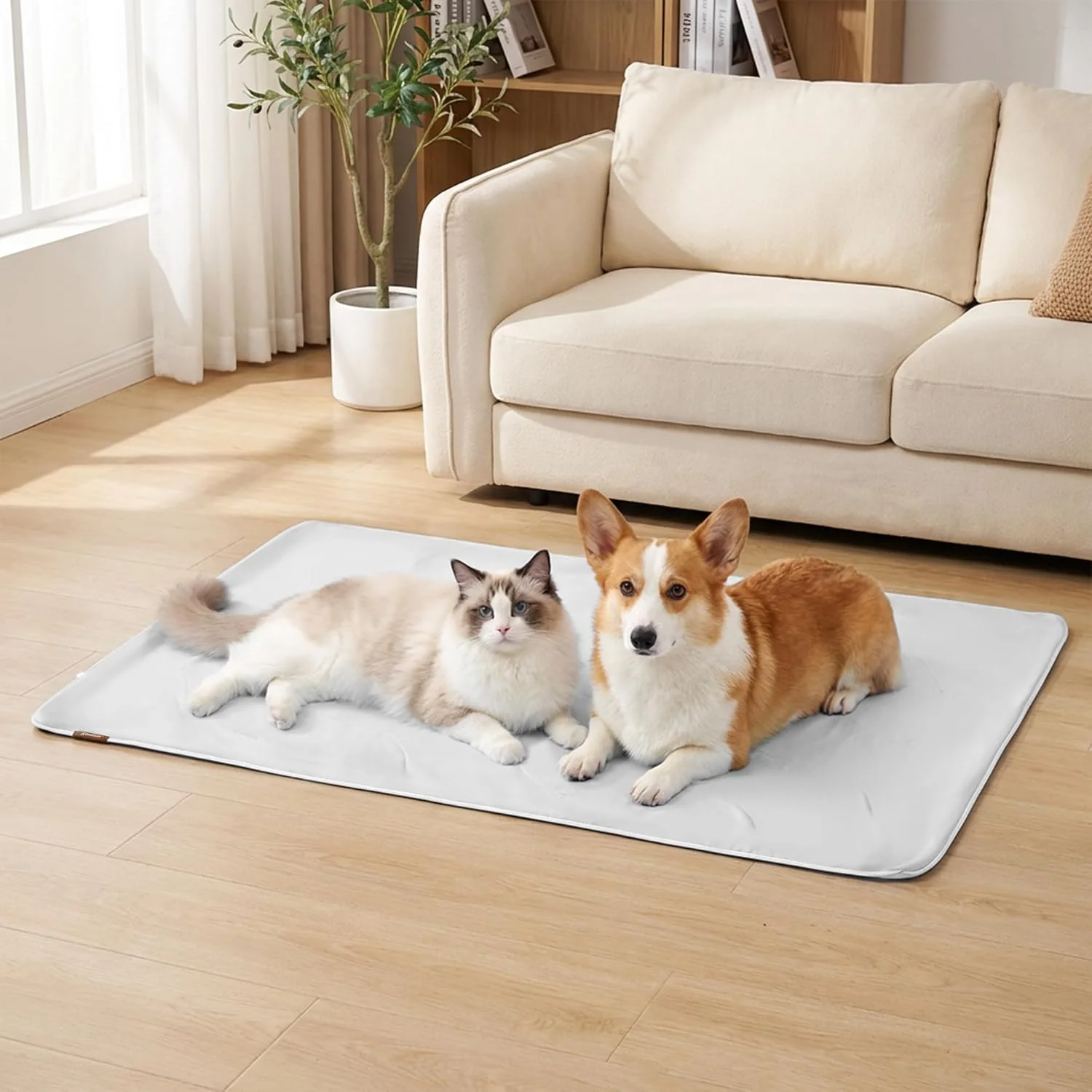 Minimalist Cooling Blanket for Medium Dogs - Breathable Air-Core Fill Lightweight Original