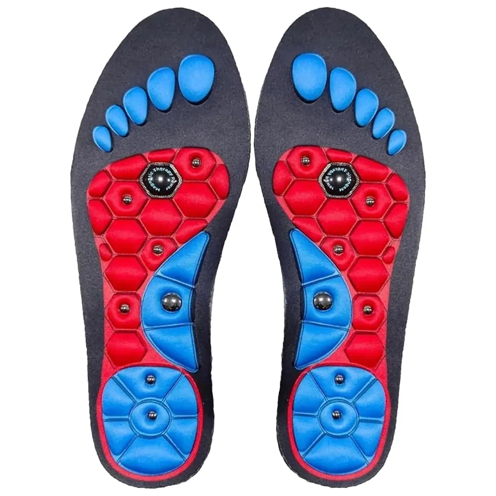 Trusted Foot Acupressure Magnetic Insoles Arch Support Insoles Breathable Sports Shoes Pads Body Detox Slimming Feet Health Care Tools Soft