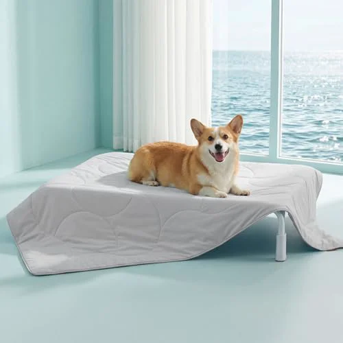 Consistent Premium Cooling Blanket for Large Dogs - Q-MAX 0.5 Breathable Washable Contemporary