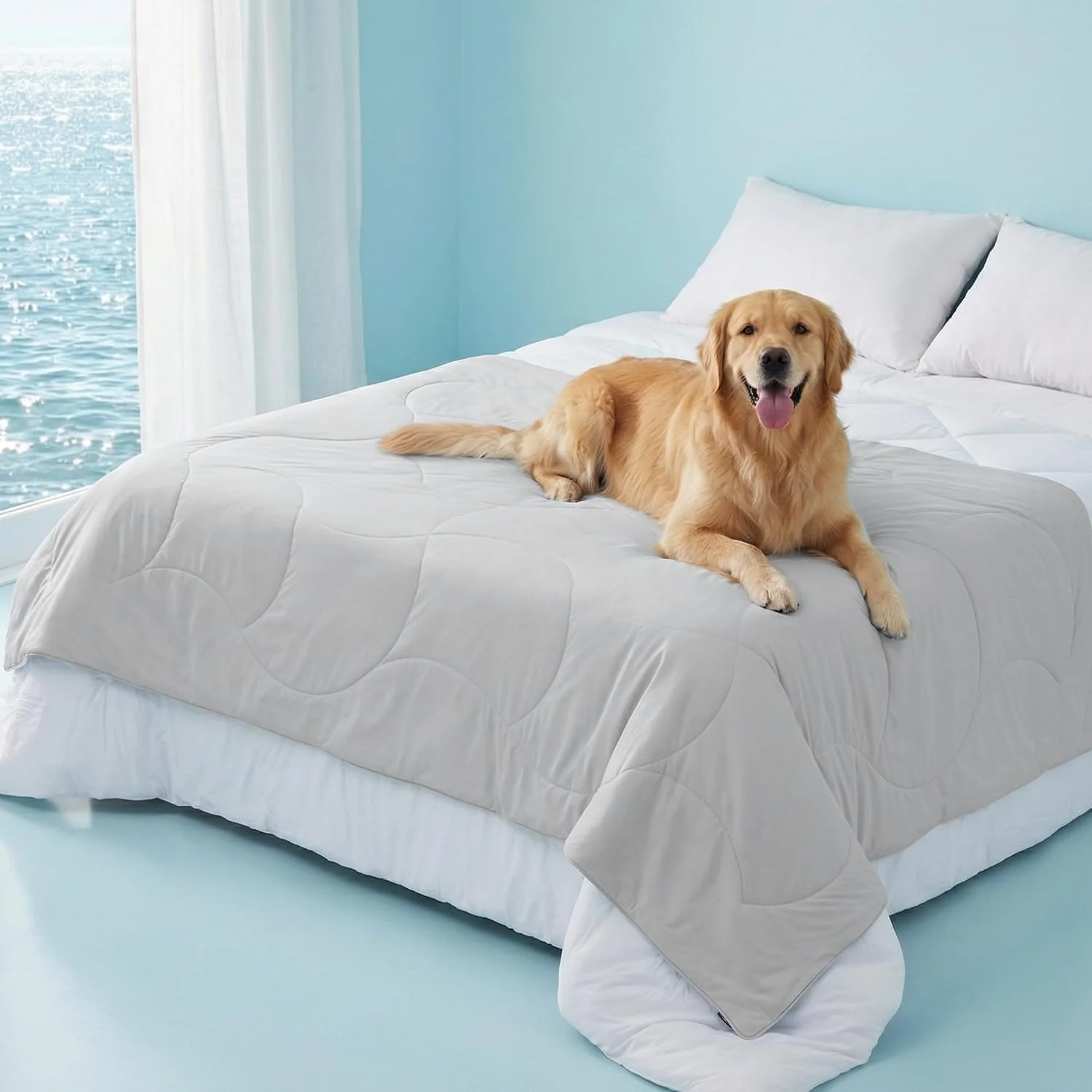 Premium Cooling Dog Blanket for Bed - Q-MAX 0.5 Breathable Washable Do Premium Material