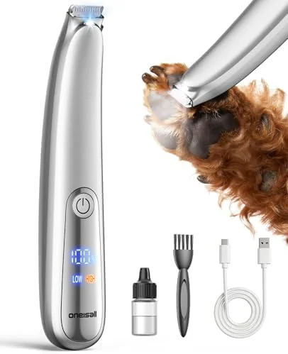 Contemporary Dog Paw Trimmer 2-Speed Up to 6500 RPM 35dB Low-Noise Safe Pet Paw T Expertly Made