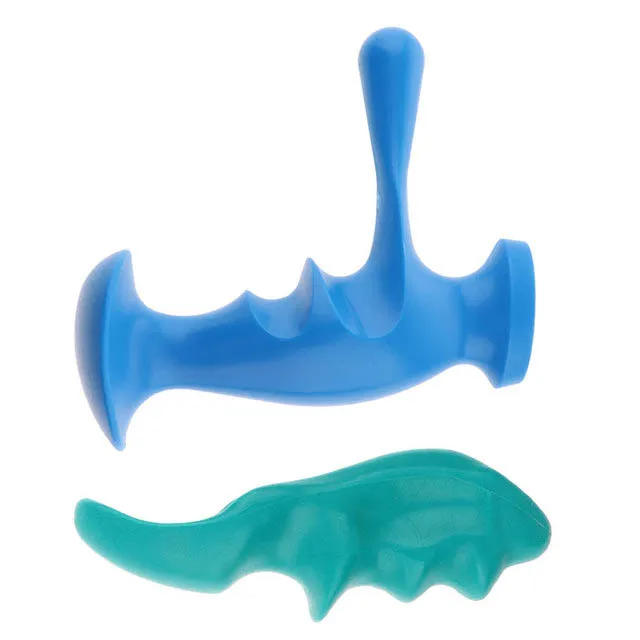 Reusable 2Pcs Body Deep Tissue Manual Massage Tool Trigger Point Acupuncture Stick Thumb Saver Massager Foot Back Health First-Class
