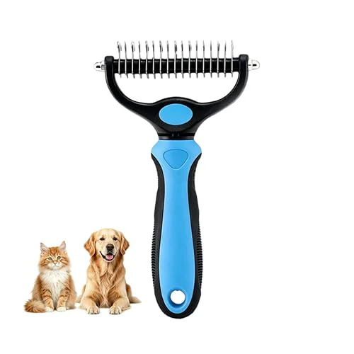 Casual Dematting Comb for Dogs and Cats Undercoat Rake Pet Brush for Long Ha Dependable