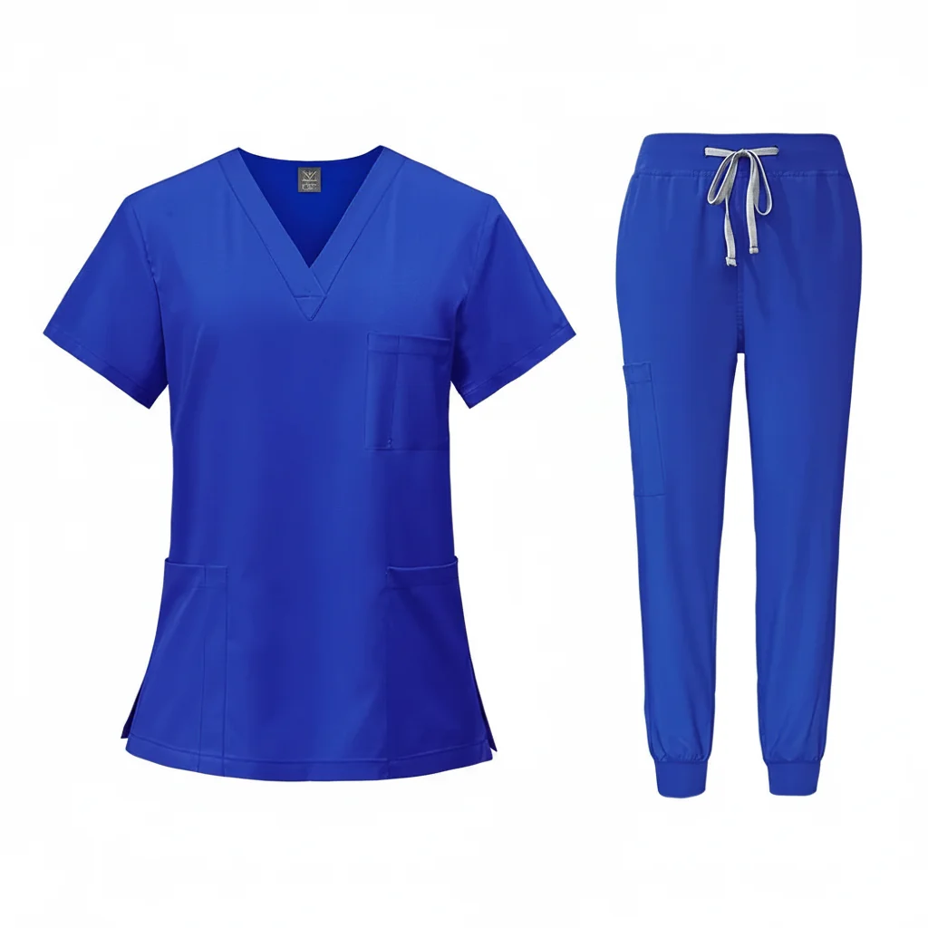 Reliable Health Services Medical Shirt Pants Sets Fashion Doctor Nurse Surgical Gown Professional Beauty Salon Scrub Medical spa Uniforms Innovative