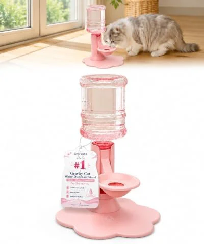 World-Class Gravity Cat Water Dispenser Stand Automatic Refill d Bowl Trusted