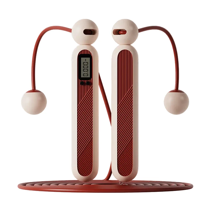 Convenient Geometric Skipping Rope for Fitness Girls Long Rope and Dual Use Styles Glacier Blue Rouge Powder Midnight Orange Original Design