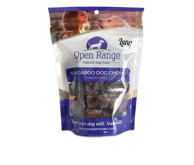 Crafted Open Range Kangaroo Lung Dog Chews Open Range Kangaroo Lung Dog Chews Safe