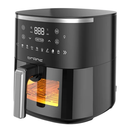 Genuine 6QT Digital Air Fryers Large Capacity Air Fryer with Touchscreen 1800W for Healthy Frying Family Size Reliable