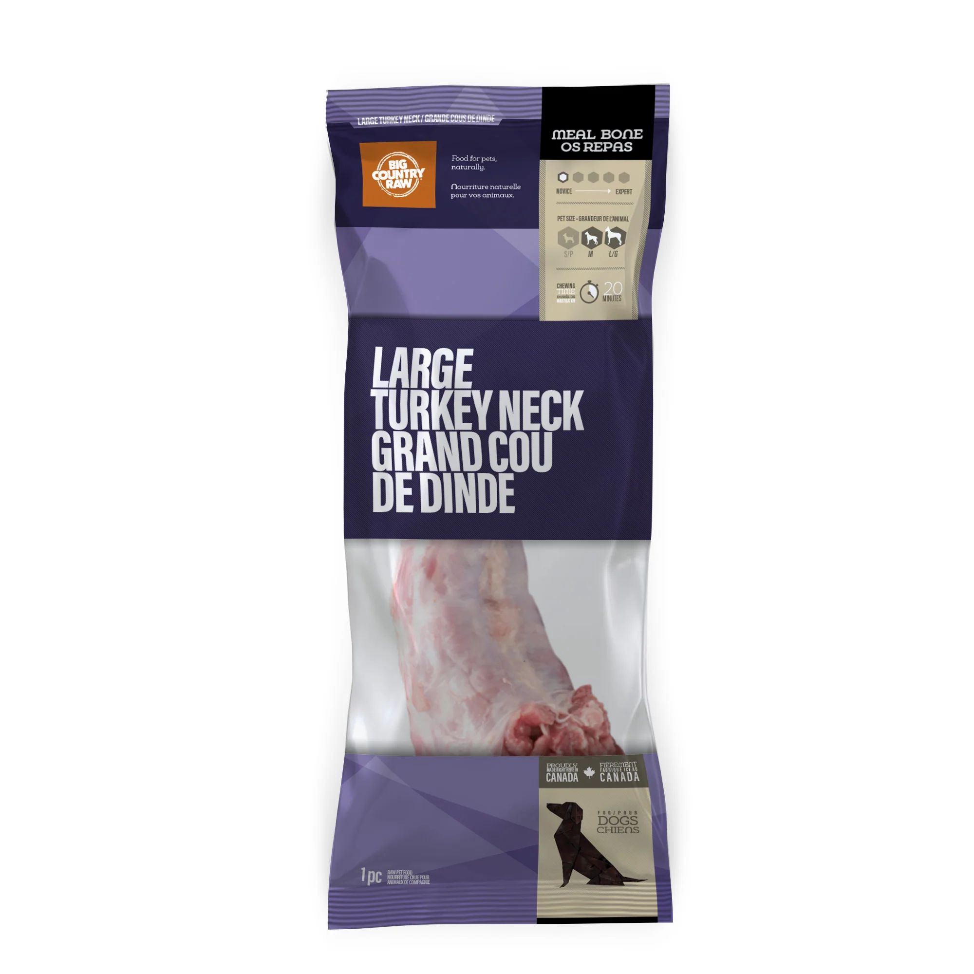 Authentic Big Country Raw Large Turkey Neck - 1PC Big Country Raw Large Turkey Neck - 1PC Certified