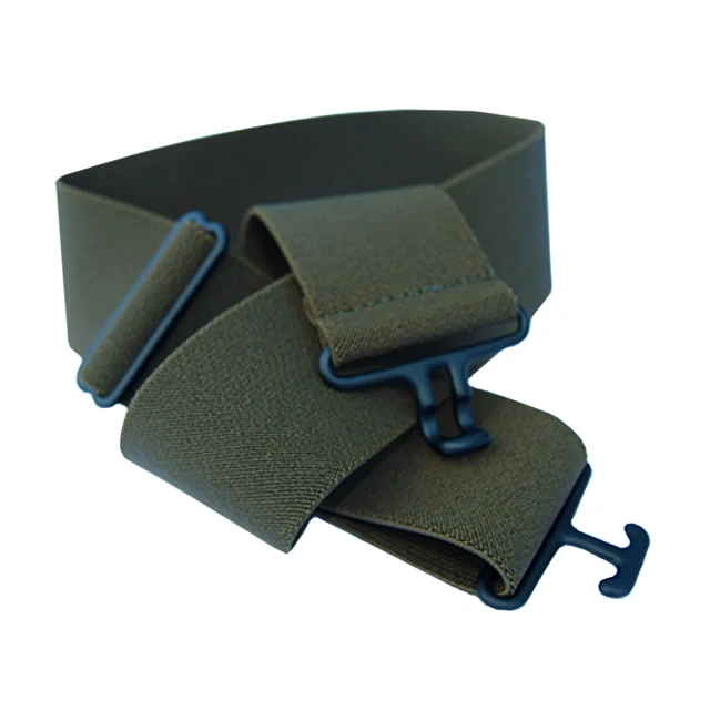 Casual Olive Black Elastic Belt Safe
