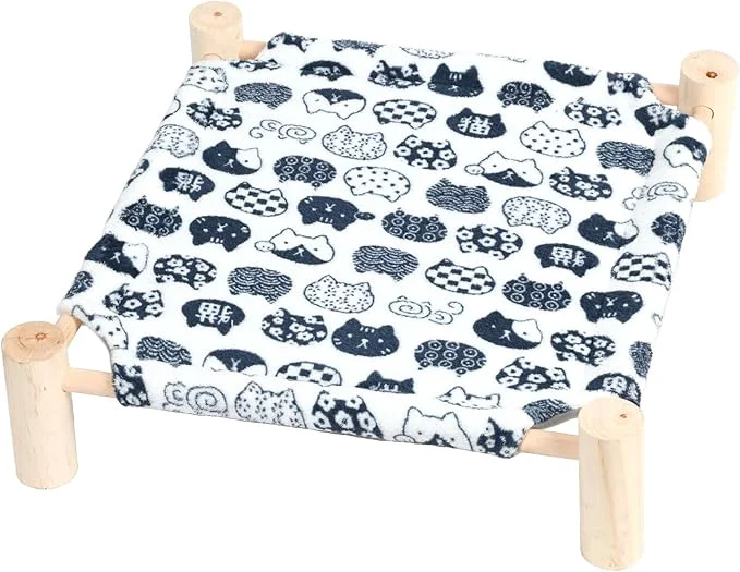 Exceptional Patas Lague Cat and Dog Hammock Bed for Small Dogs Flannel Fleece Wooden Cat Pet Rabbit d Bed Cots Furniture for All Seasons WhiteAbout ThisOverview Versatile