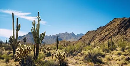 Functional Reptile Habitat Background Retro Desert Oasis Cactus Terrarium Background 36X18 in Background with 8 EVA Double-Sided Tape Healthy