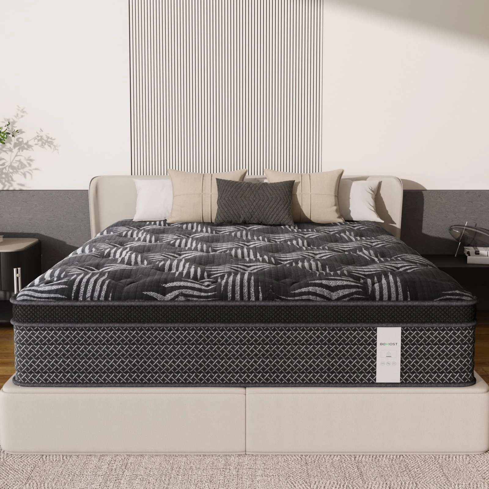 Elite 12 inch Full Size Mattress Pocket Spring Memory Foam Full Mattress in a Box Unique