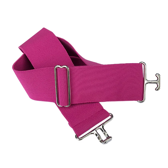 Crafted Pink Silver Elastic Belt Expertly Made