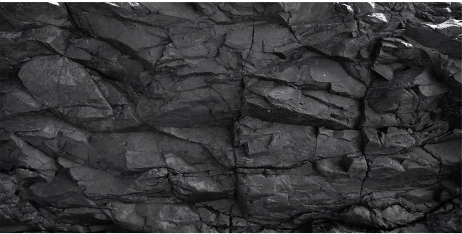 Advanced AWERT 30x12 inches Stone Aquarium Background Black Rock Fish Tank Background Rocky Terrarium Background Vinyl Eco-Friendly