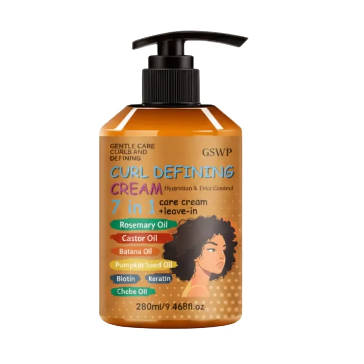 Original Design GSWP 7-in-1 Curl Cream Hydrating Volumizing Hair Styling Cream for Fresh Non-Sticky Curls 280ml 560ml Excellent