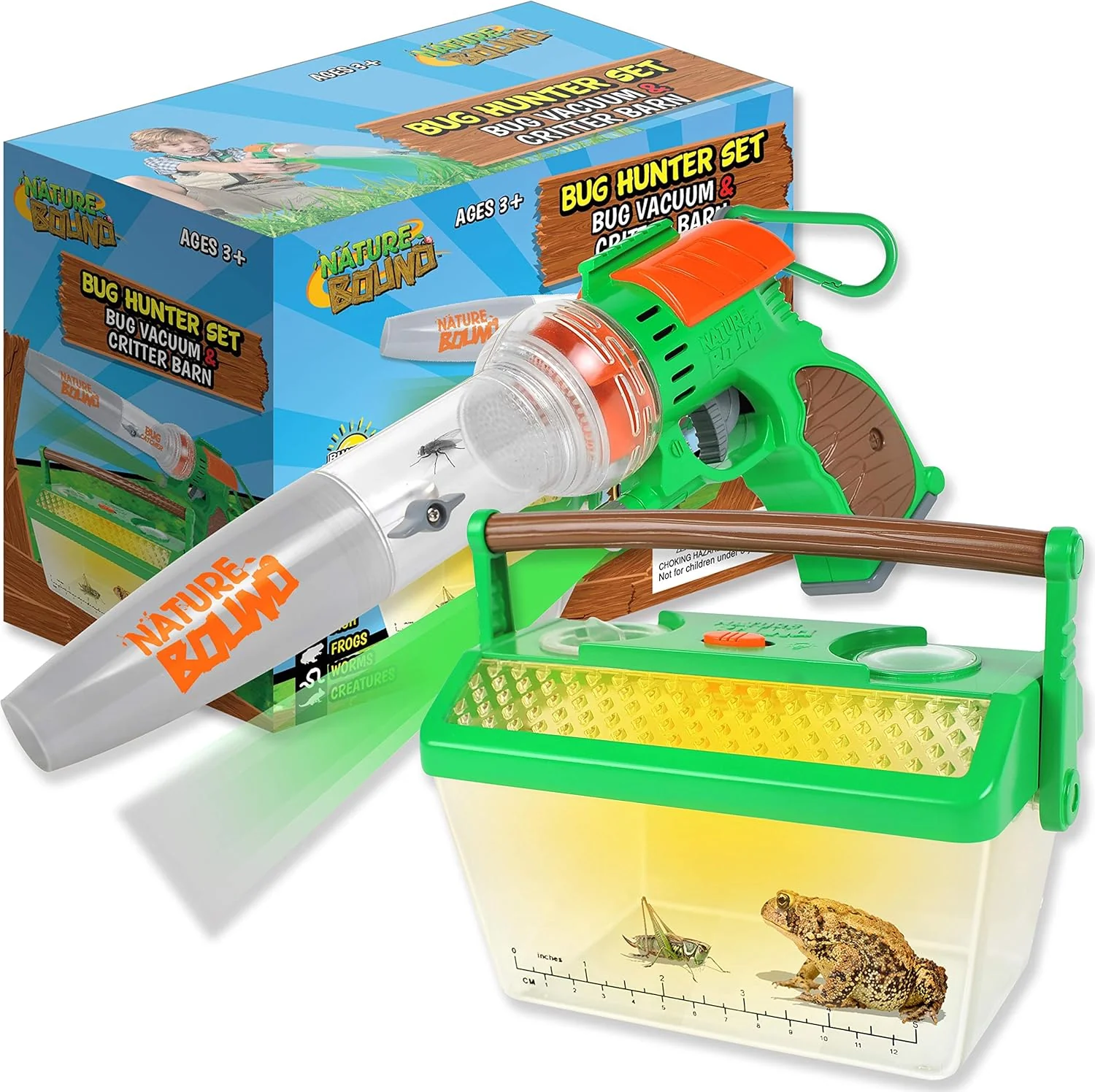 Expertly Made Nature Bound Bug Catcher Vacuum with Light Up Critter Habitat Case Eco-Friendly Outdoor Toys for Kids Includes Vacuum and Cage Bug Vacuum for Kids Toy Bug Catcher Vacuum Stylish