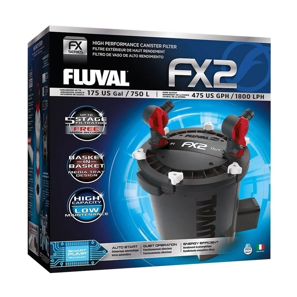 Casual Fluval FX2 High Performance Canister Filter Multi-Stage Filtration Built-In Water Change System Artisan