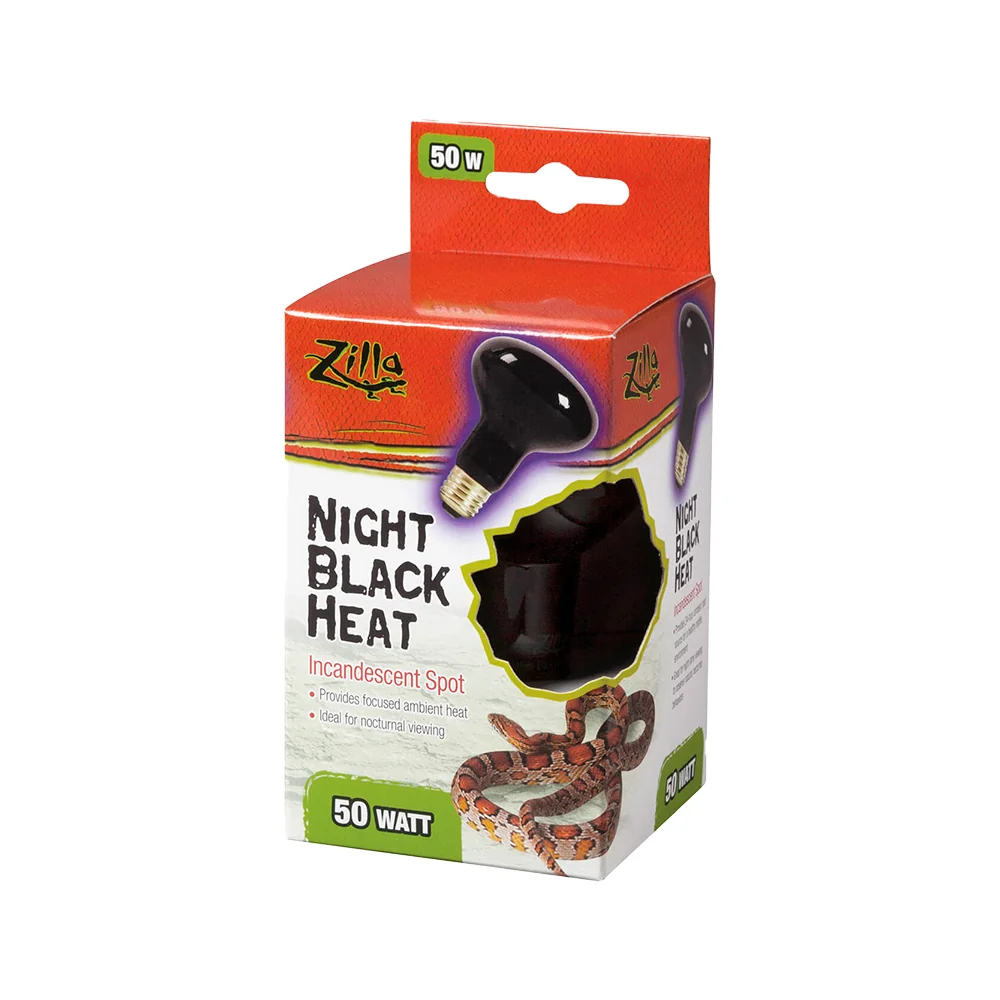 Exceptional Zilla Night Black Heat Incandescent Spot Bulb 50W Exclusive