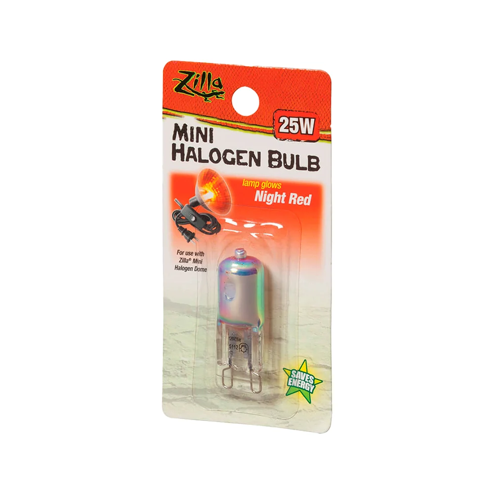 Clean Zilla Night Red Light Heat Mini Halogen Bulb 25W Innovative