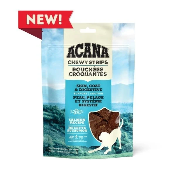 Sustainable Acana Chewy Strips Dog Treats - Skin Coat Digestive Support Fish Recipe Acana Chewy Strips Dog Treats - Skin Coat Digestive Support Fish Recipe Practical