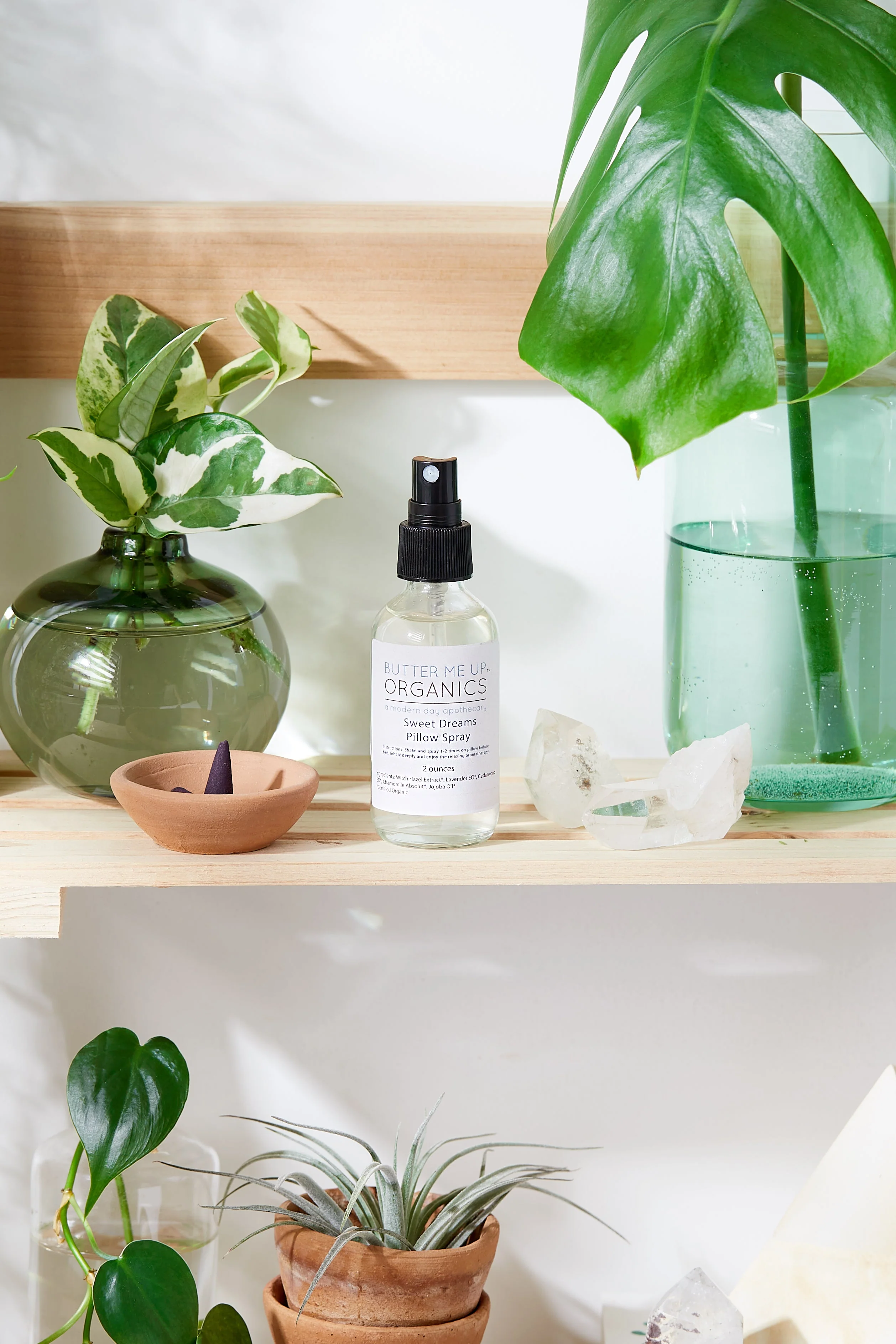 Unique Organic Pillow Mist Aromatherapy Relaxing Essential Oils Gentle Sleep Butter Me Up Organics Carefully Designed