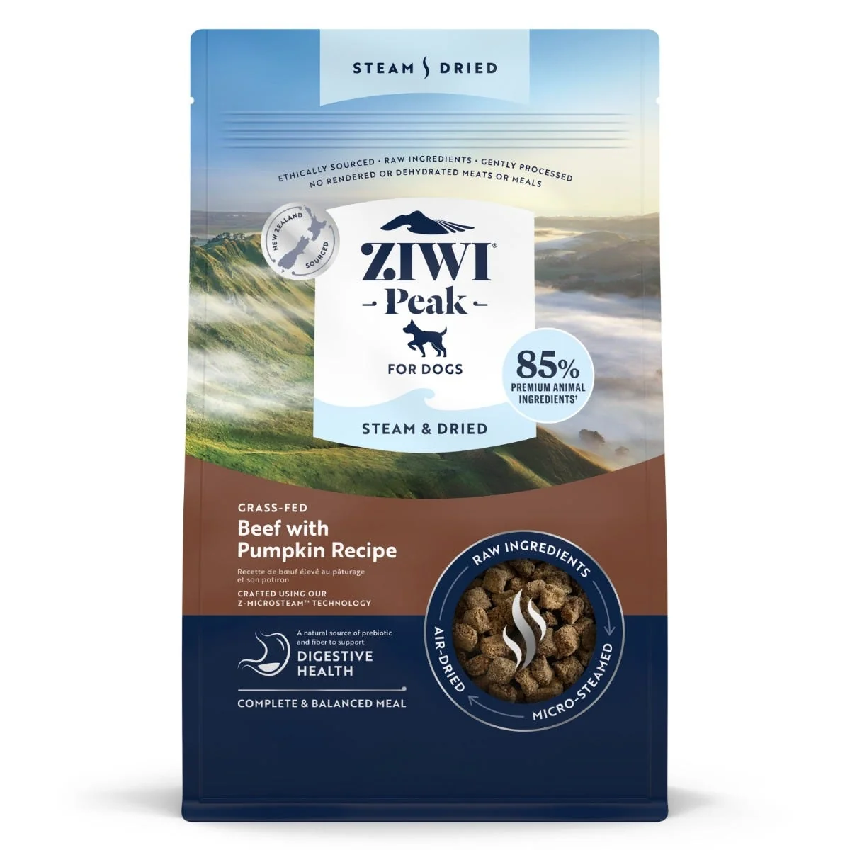 Original ZIWI Peak Steam and Dried Beef with Pumpkin Dog Food ZIWI Peak Steam and Dried Beef with Pumpkin Dog Food Minimalist