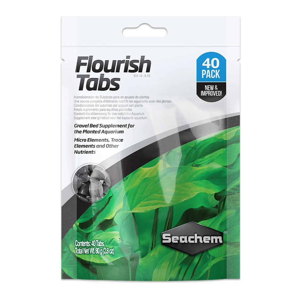 Efficient Seachem Flourish Tabs Plant Supplement 40 Count 2.8-oz Long-Lasting