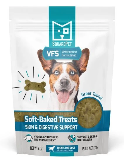 Fine Square Pet VFS Soft-Baked Skin Digestive Support Hydrolyzed Pork Dog Treats Square Pet VFS Soft-Baked Skin Digestive Support Hydrolyzed Pork Dog Treats Minimalist