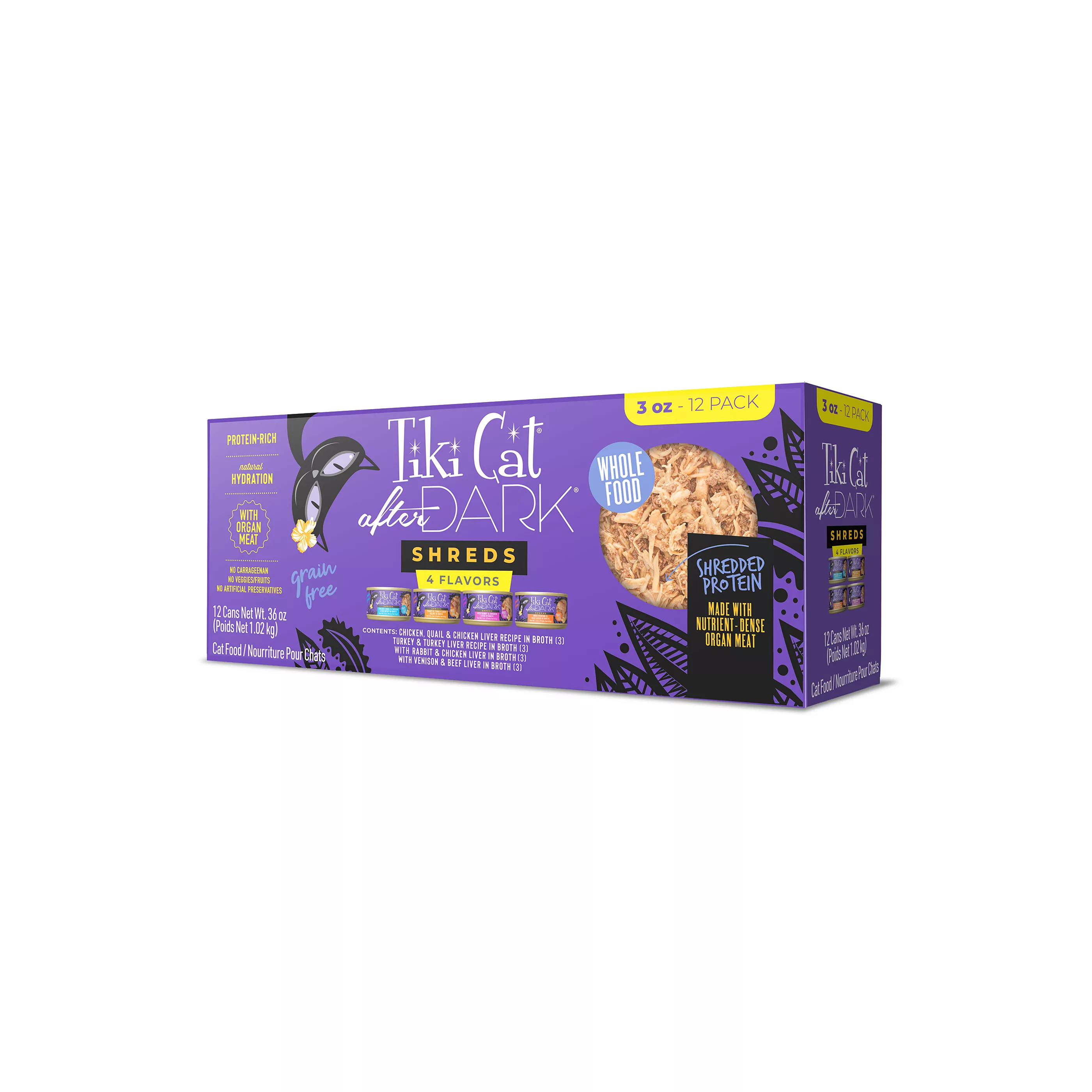 Trendy Tiki Cat After Dark Shreds - Variety Pack - Wet Cat Food Tiki Cat After Dark Shreds - Variety Pack - Wet Cat Food Superior